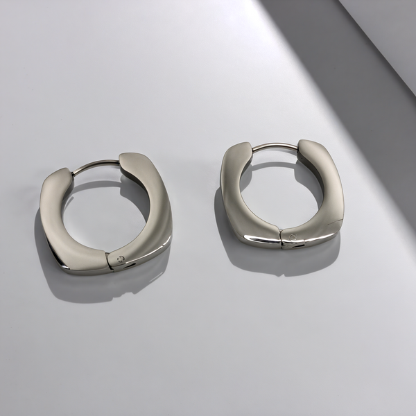 Metallic Hoop Earrings